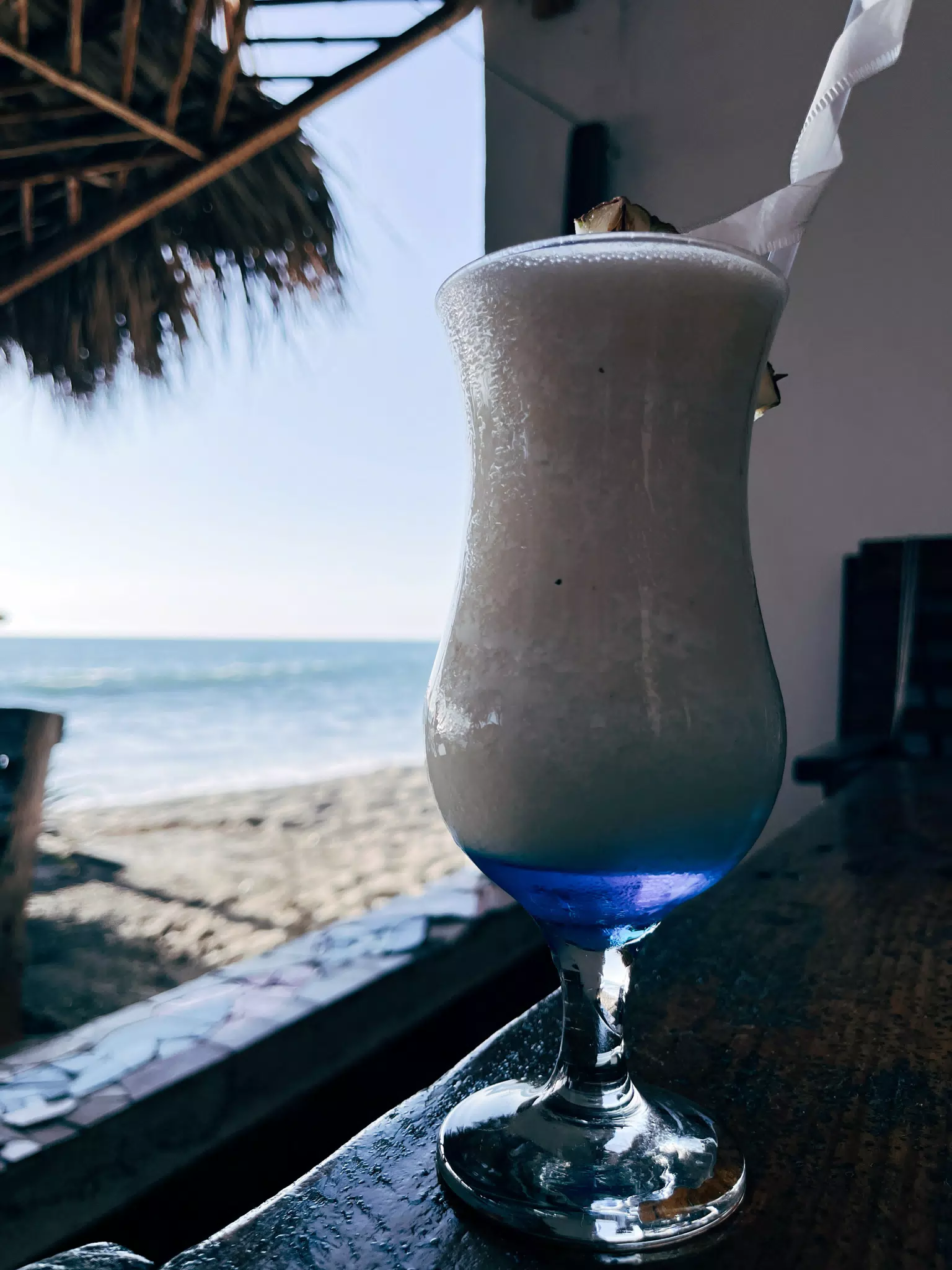 Pina Colada at the Simple Beach Lodge in Las Penitas, Nicaragua