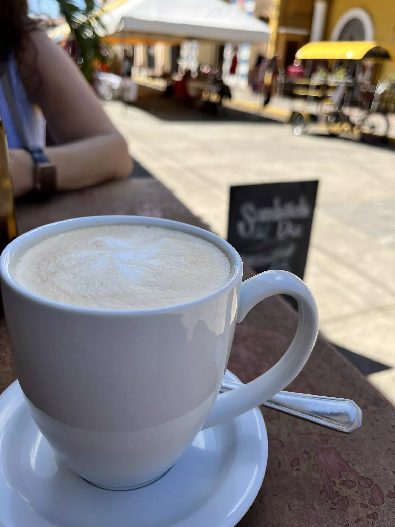 Coffee at Pan y Paz in Leon, Nicaragua