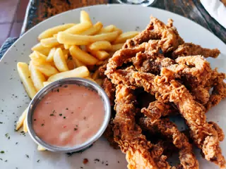 Fish Fingers and Fries at the Simple Beach Lodge