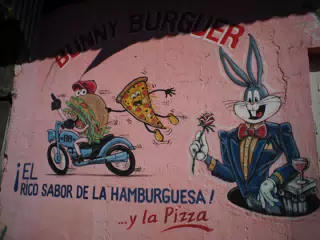Bunny Burger Mural in Leon