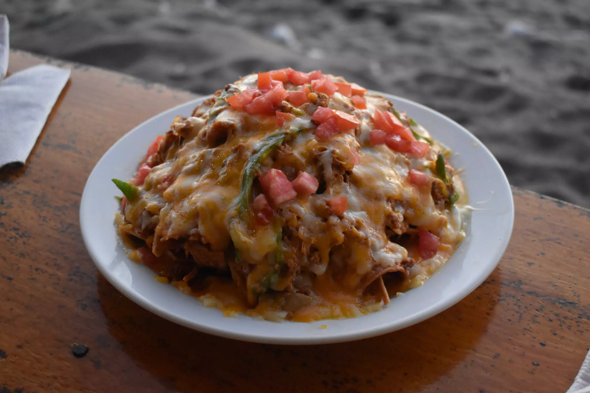 Nica Nachos / Chilaquillas at Pirates Point Restaurant, Las Peñitas, Nicaragua