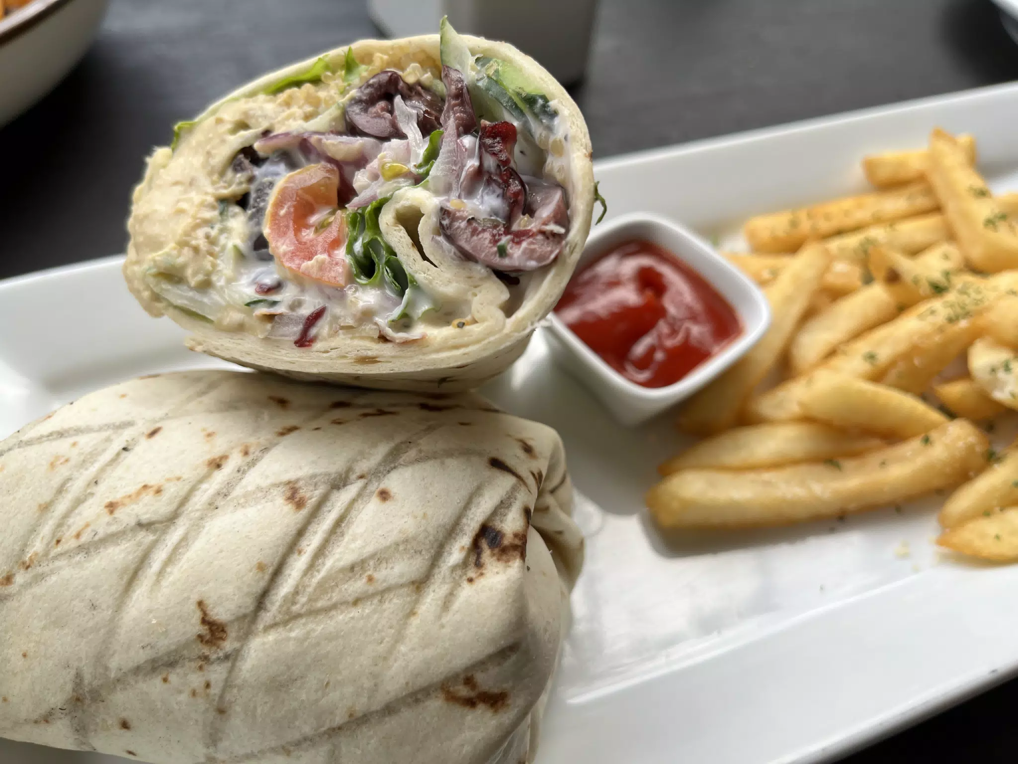 Barrio Cafe Mediterranean Wrap