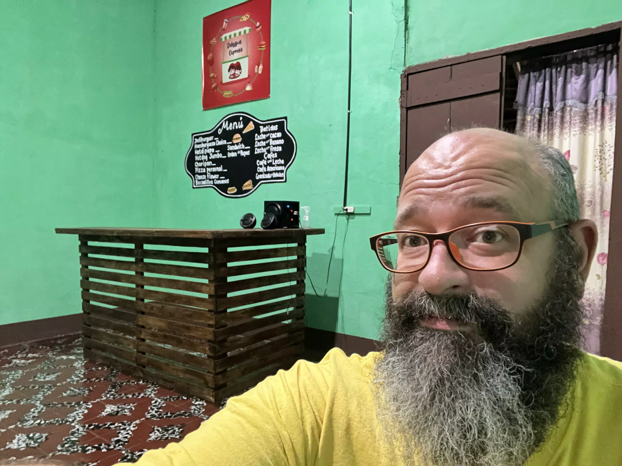 At the Local Pizza Place Selfie