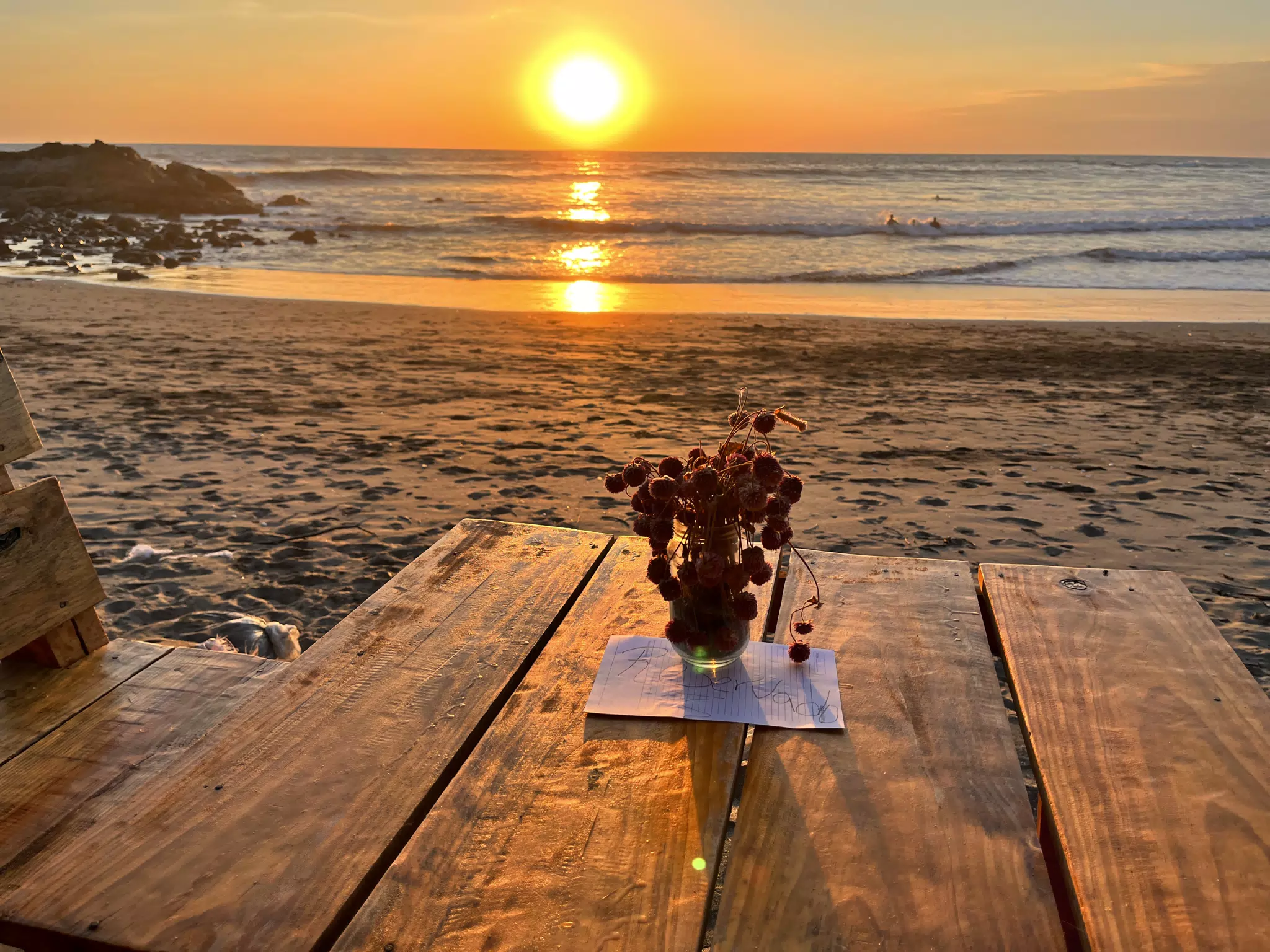 Reserved for Valentine's Day at the Simple Beach Lodge