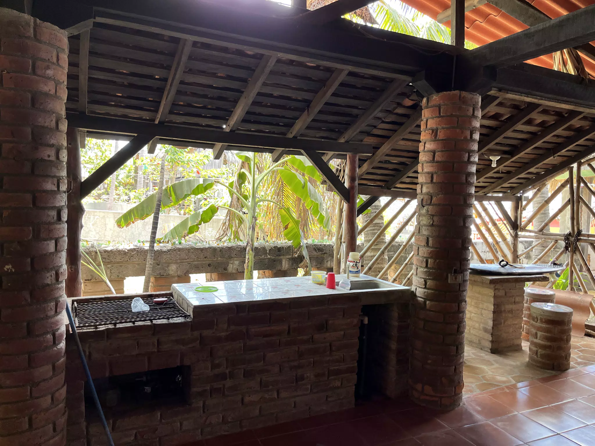 New Grill at the Simple Beach Lodge in Las Penitas, Nicaragua