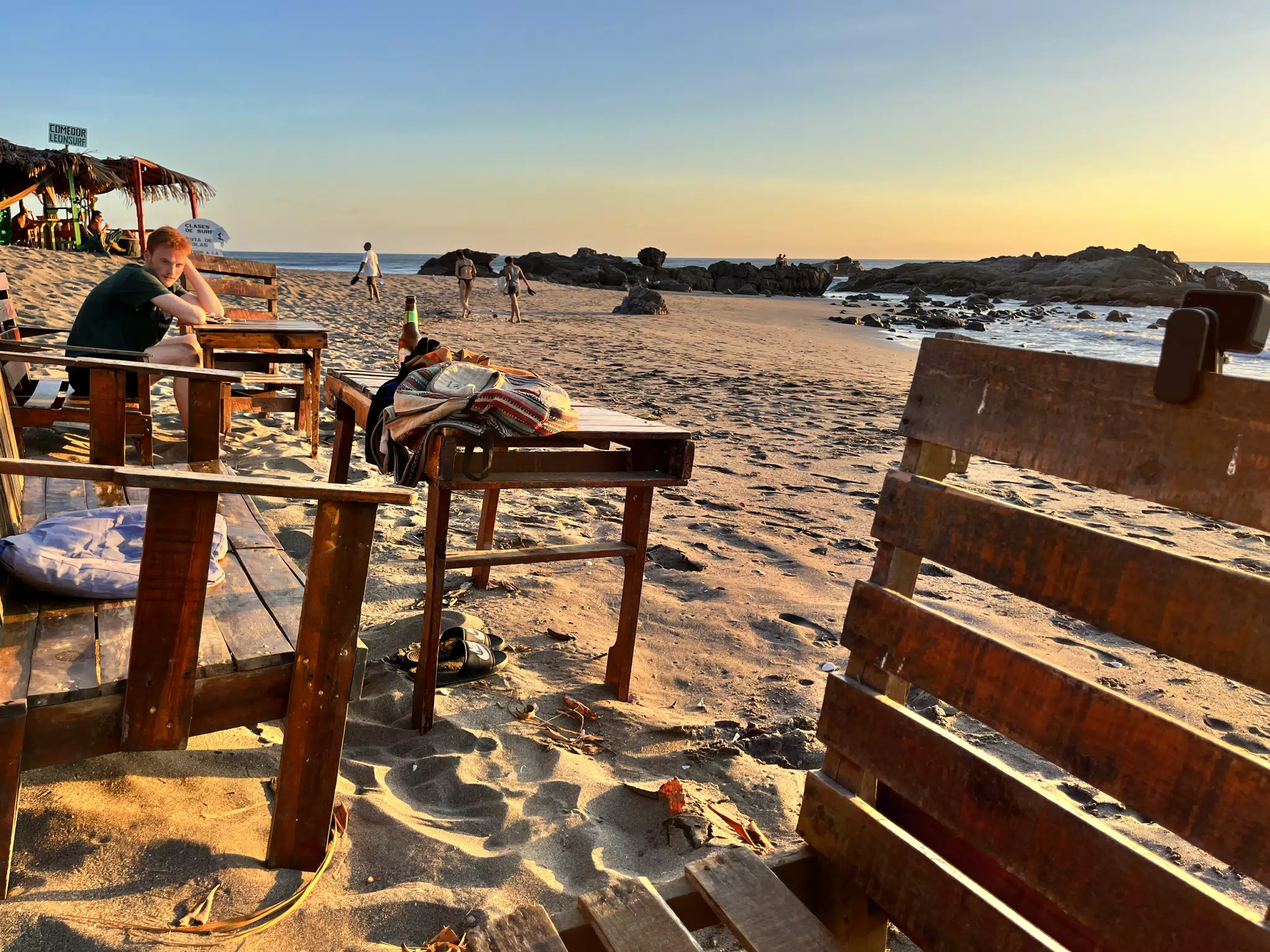 Getting Ready for Sunset on the Beach