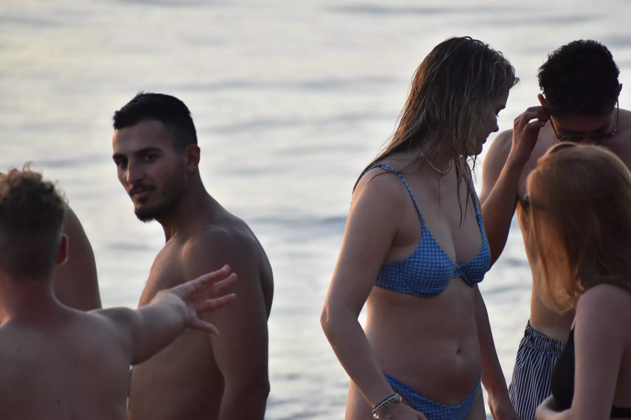 Playa Las Peñitas People on Beach