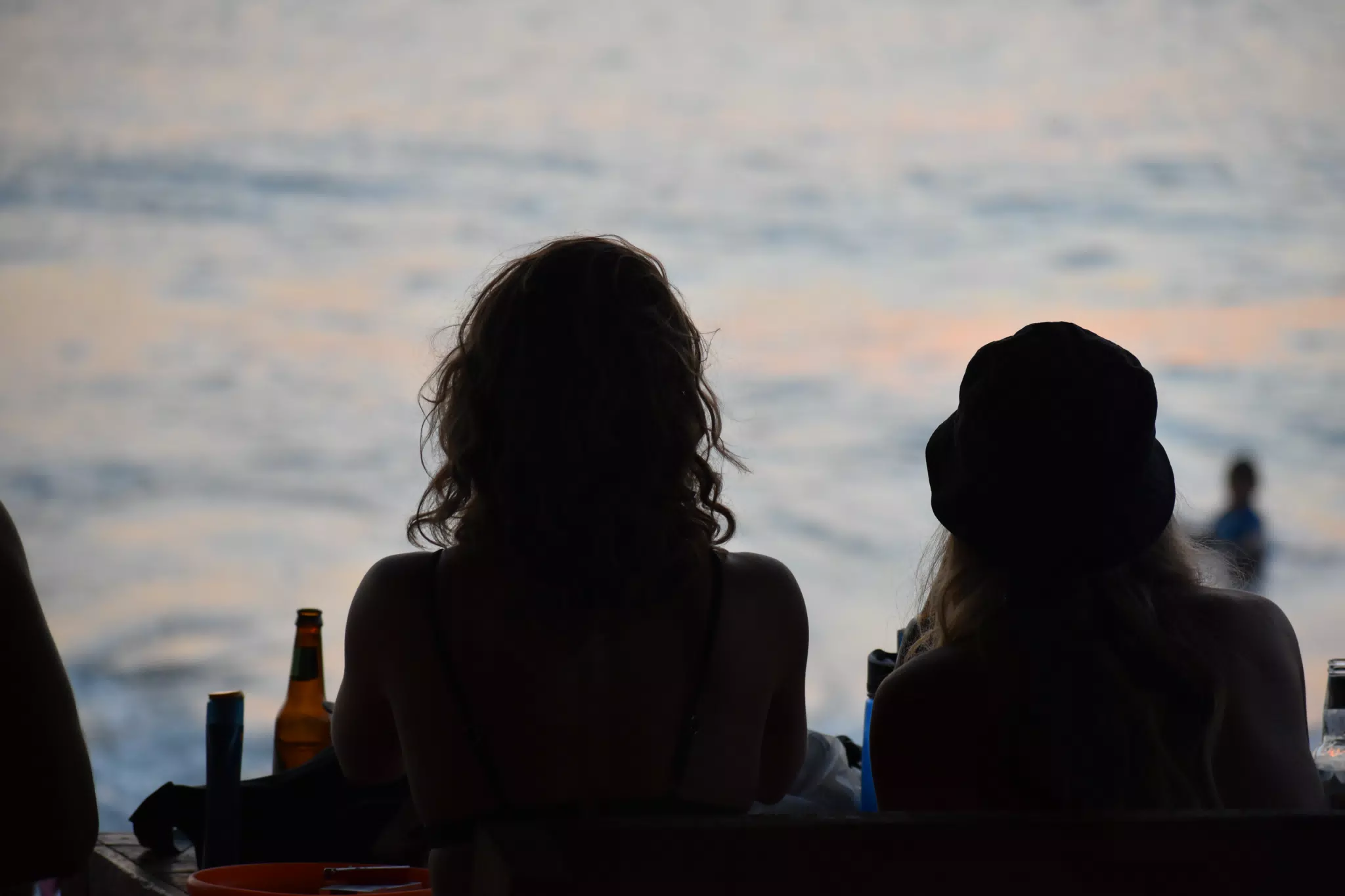 Looking Out to Sea at the Simple Beach Lodge