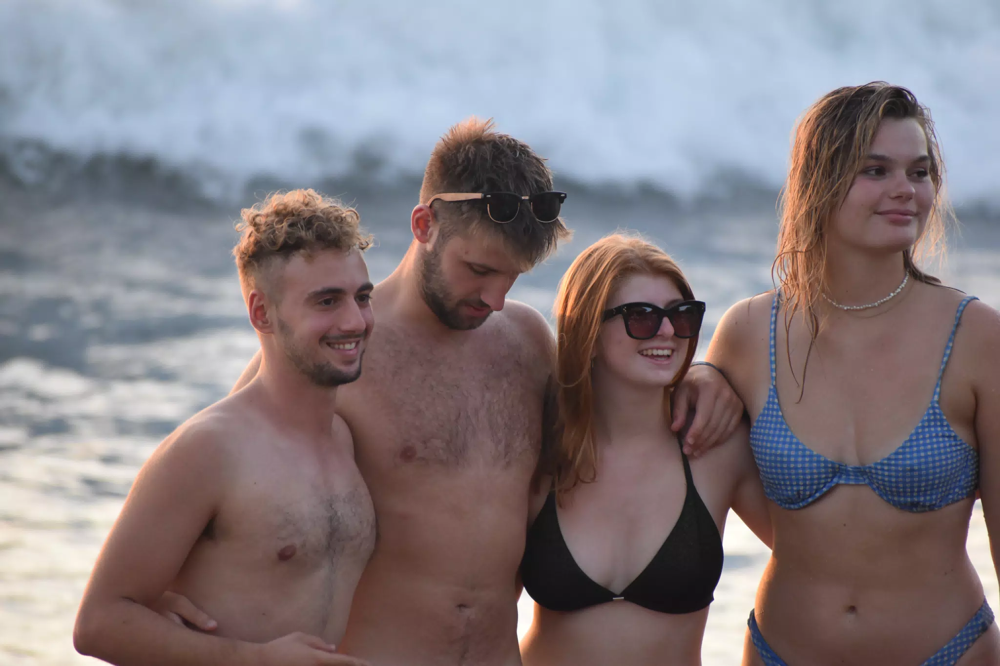 Tourists on Las Peñitas Beach