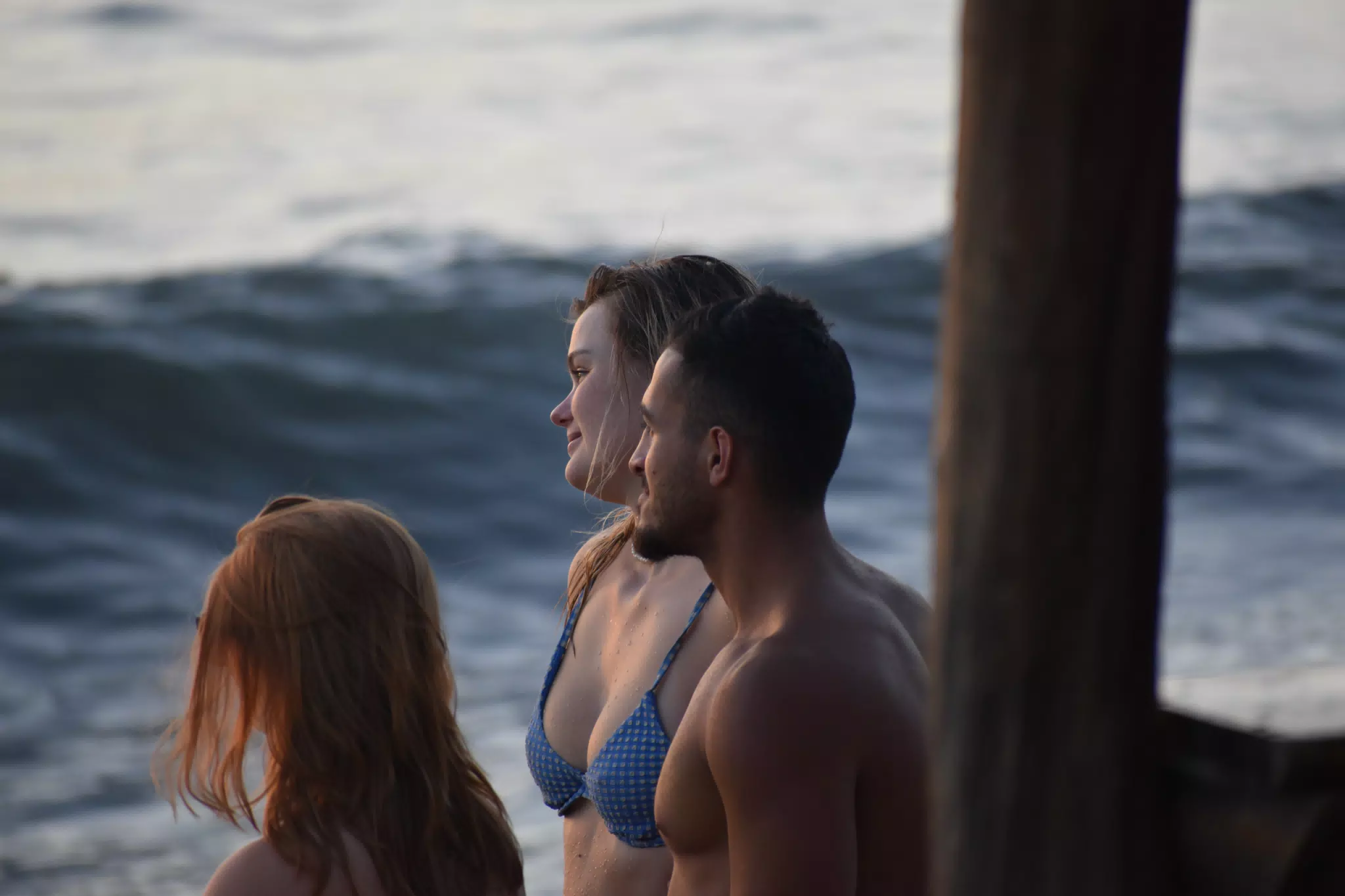 Hotel Guests Watching the Sunset