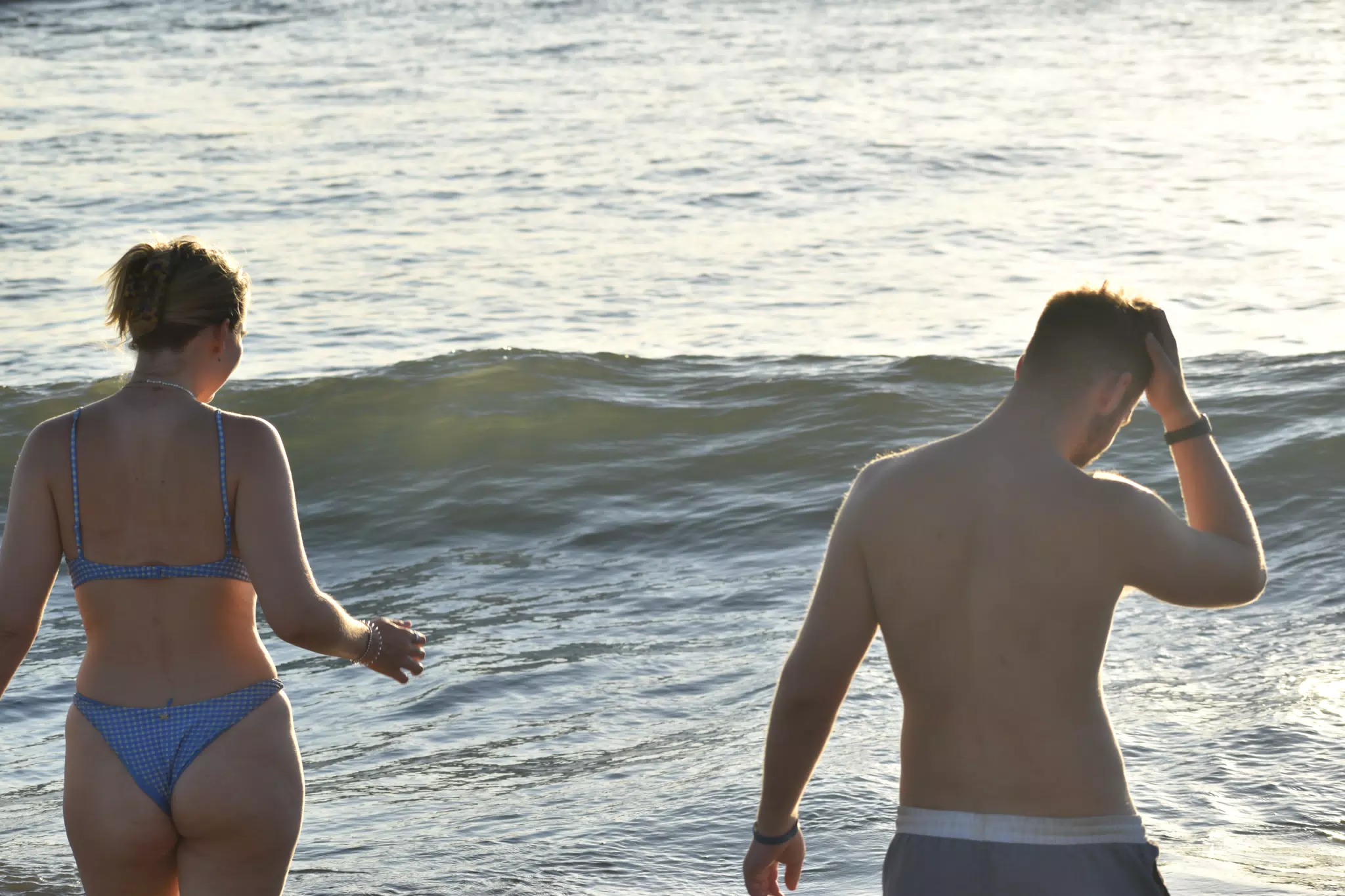Girl in Bikini on Las Peñitas Beach Nicaragua