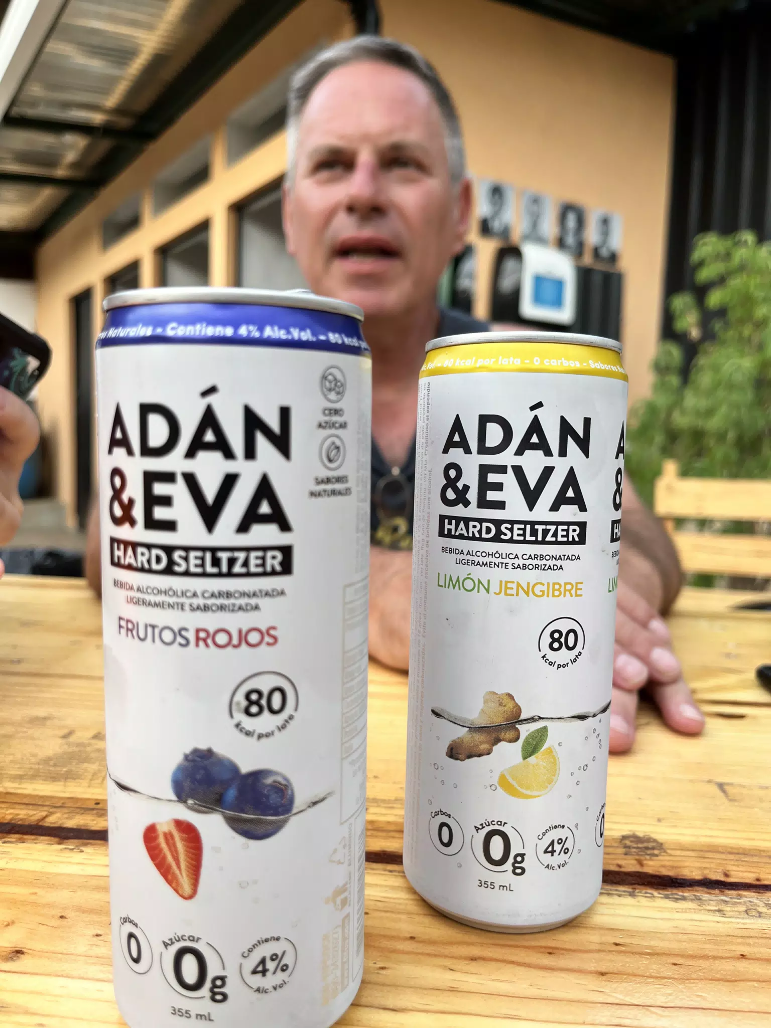 Adan & Eva Hard Seltzer at Food Rock Ave in Leon, Nicaragua
