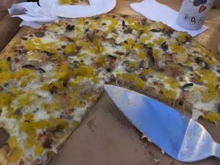 Pizza from Rock Munchies at Food Rock Ave in Leon, Nicaragua