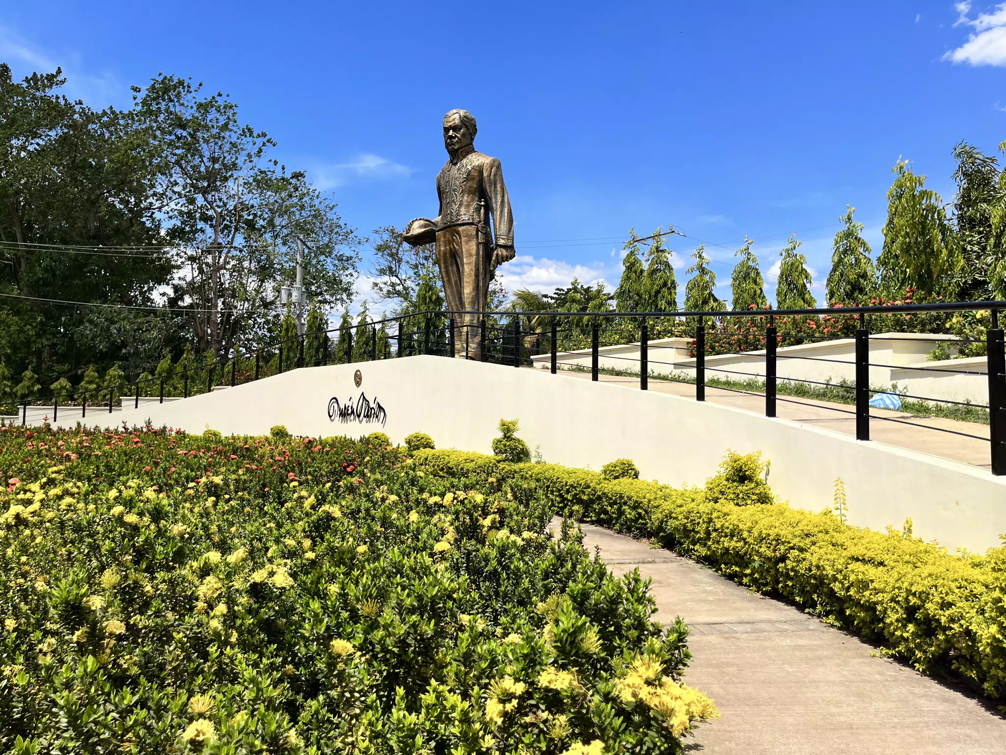 Ruben Dario in His Namesake Park in Leon, Nicaragua