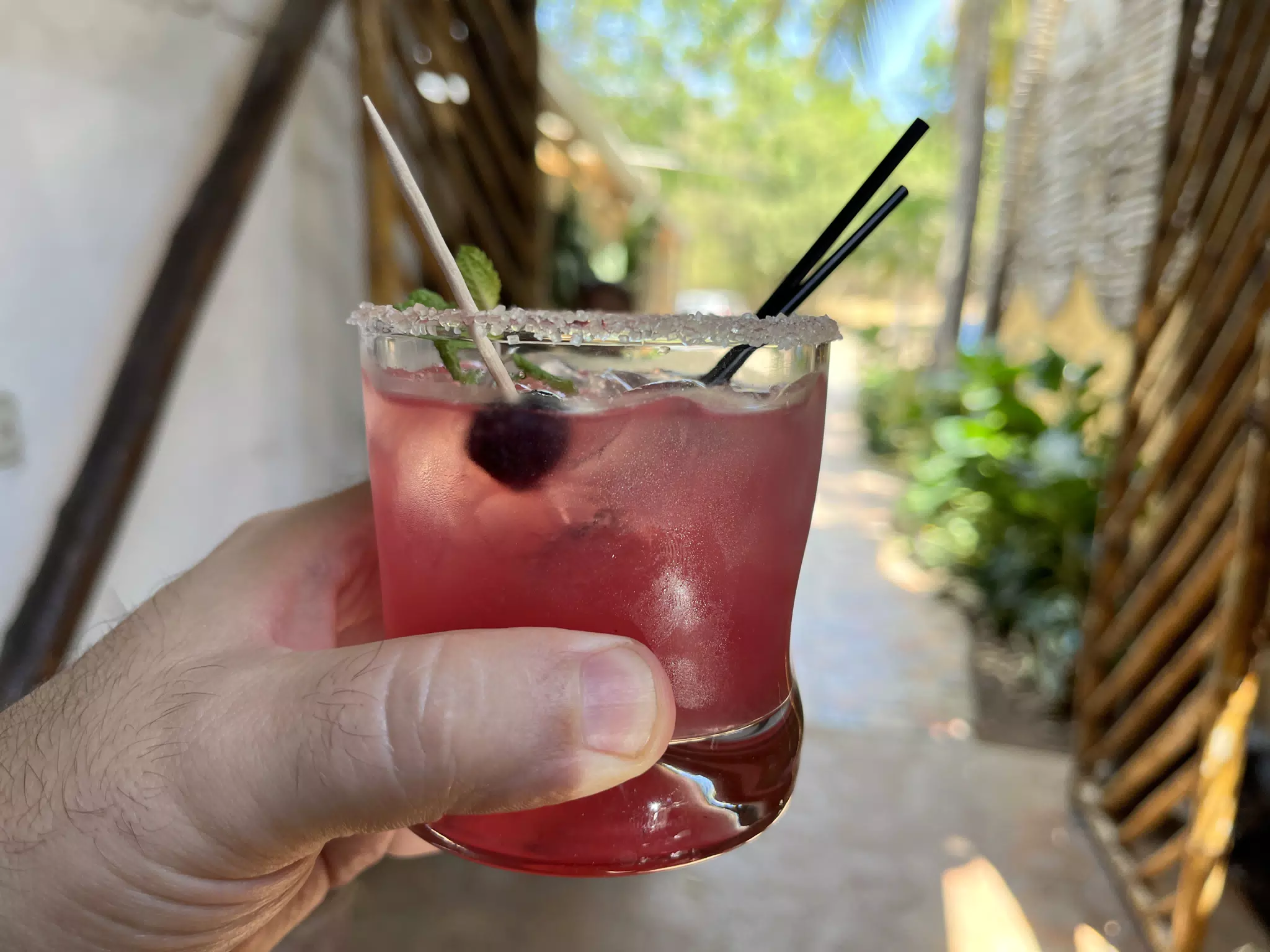 Coco Berry Cocktail at the Simple Beach Lodge