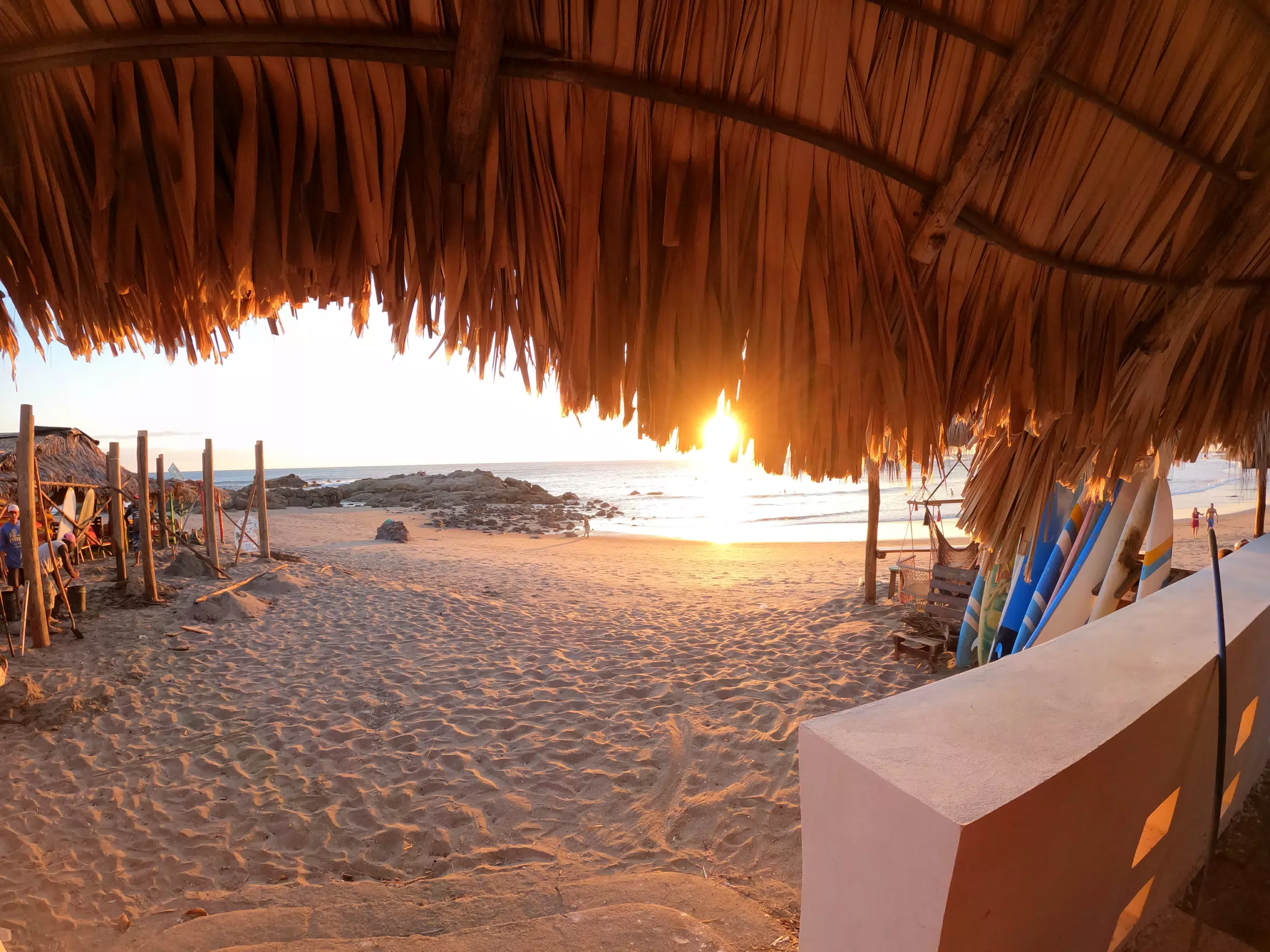 Sunset on Las Penitas from Simple Bar
