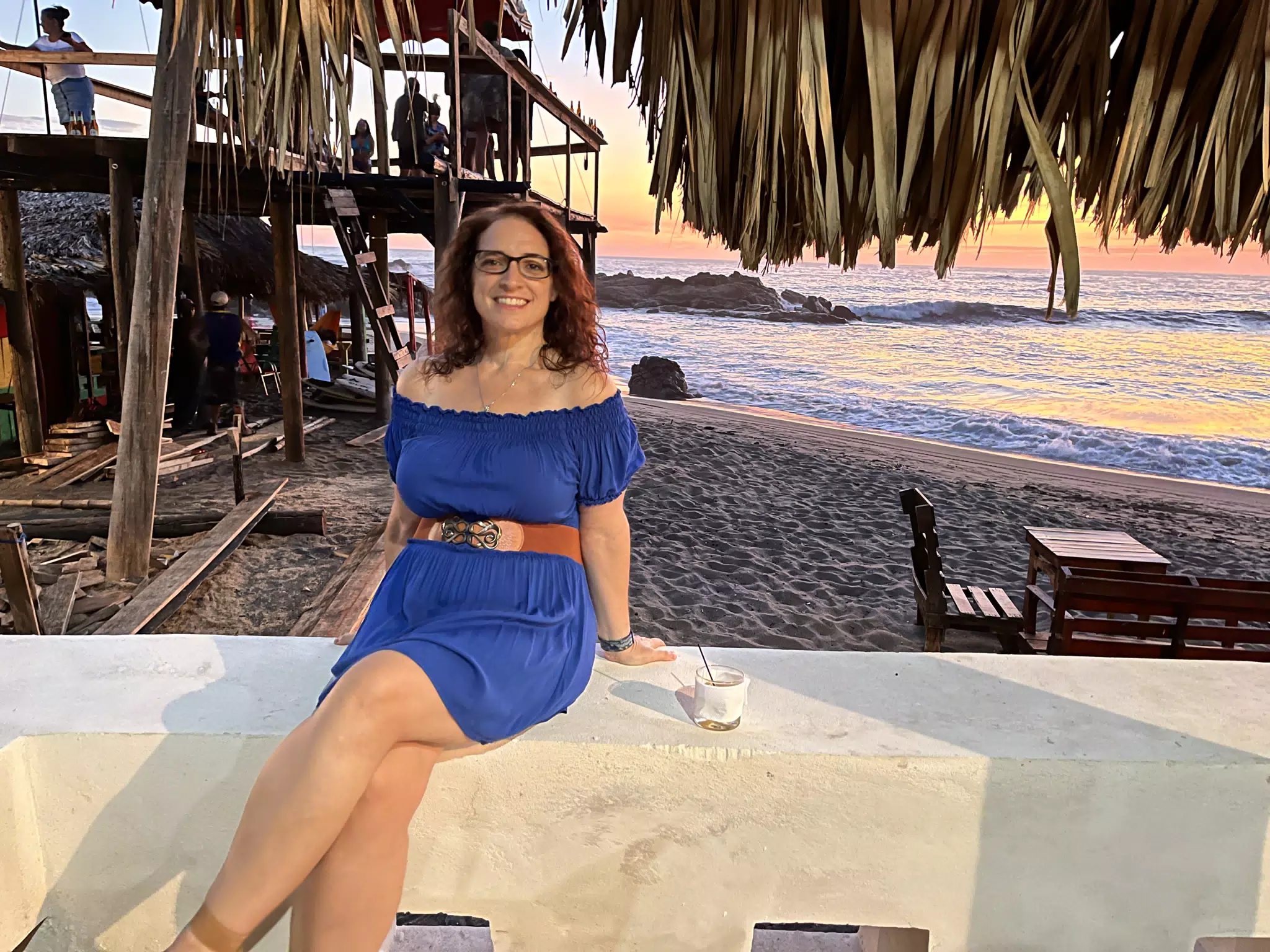 Dominica at the Simple Bar in Las Peñitas, Poneloya, Nicaragua
