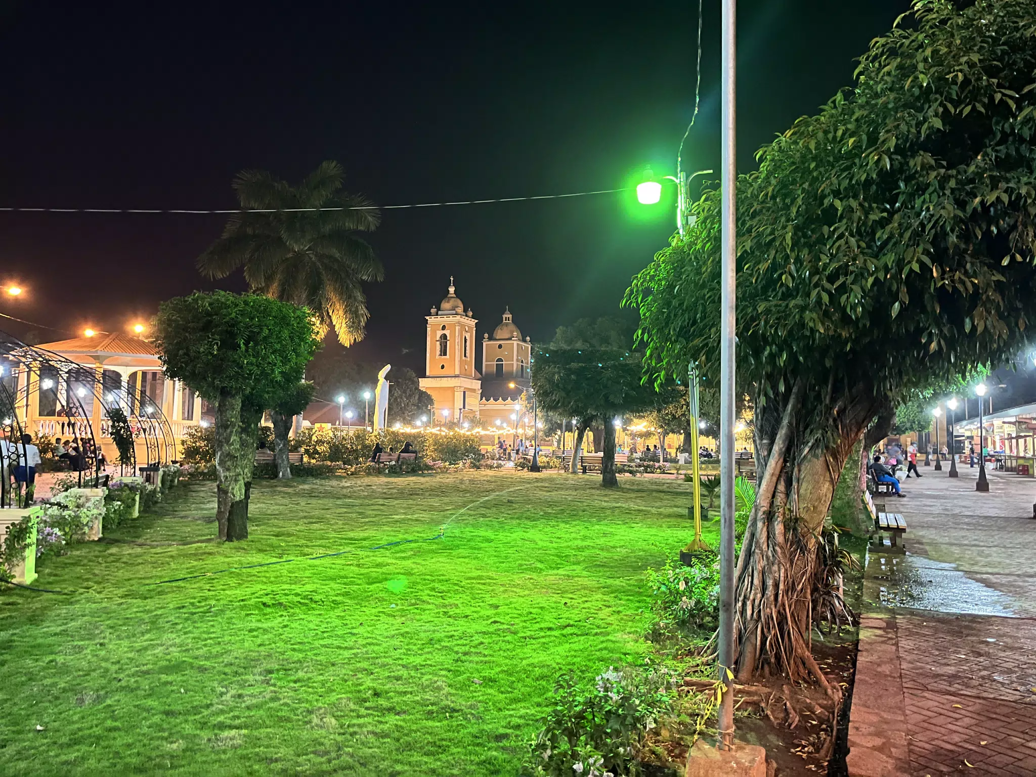 Chinandega Cathedral at Night
