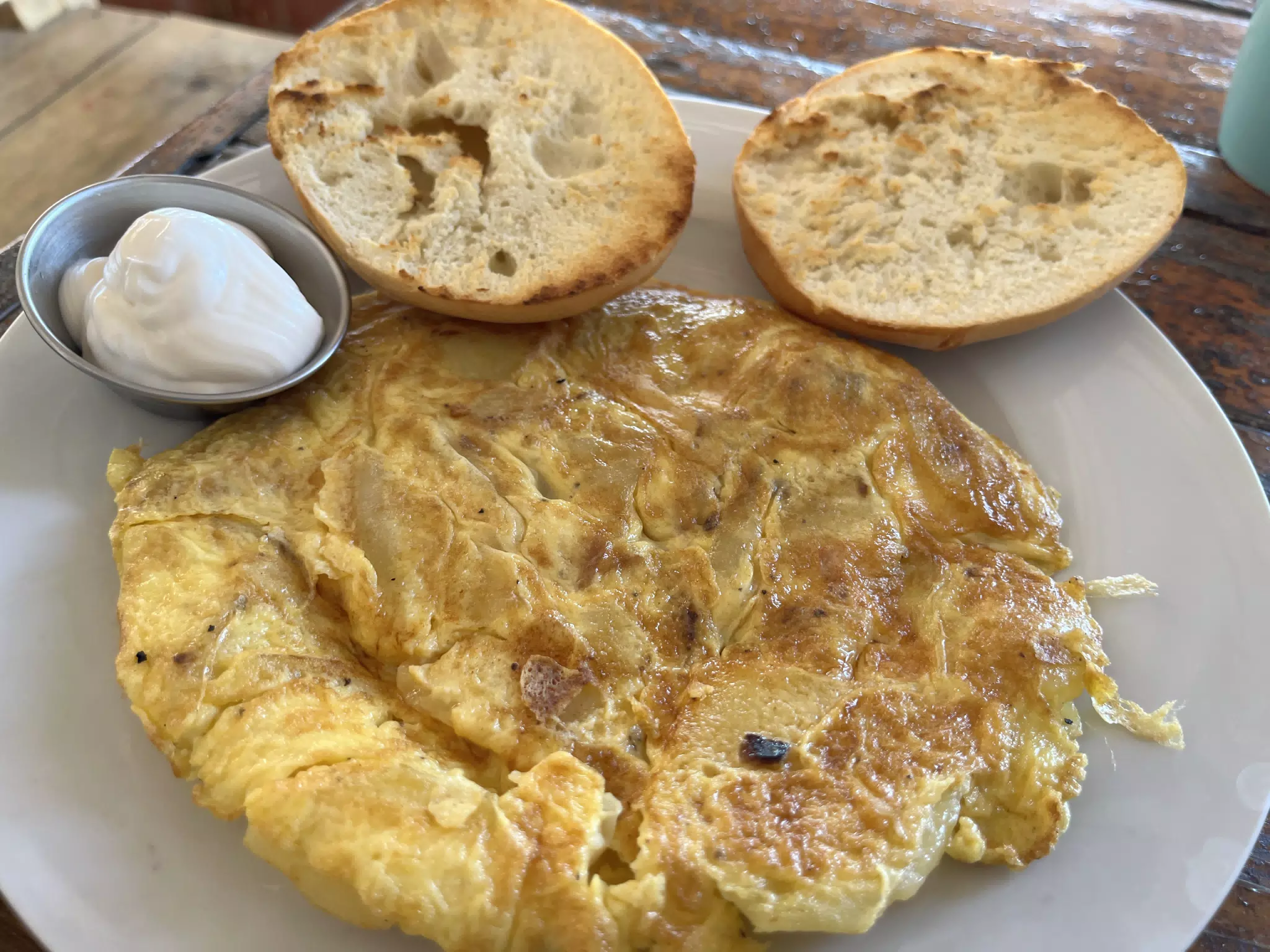 Torta Espagnola at the Simple Beach Lodge