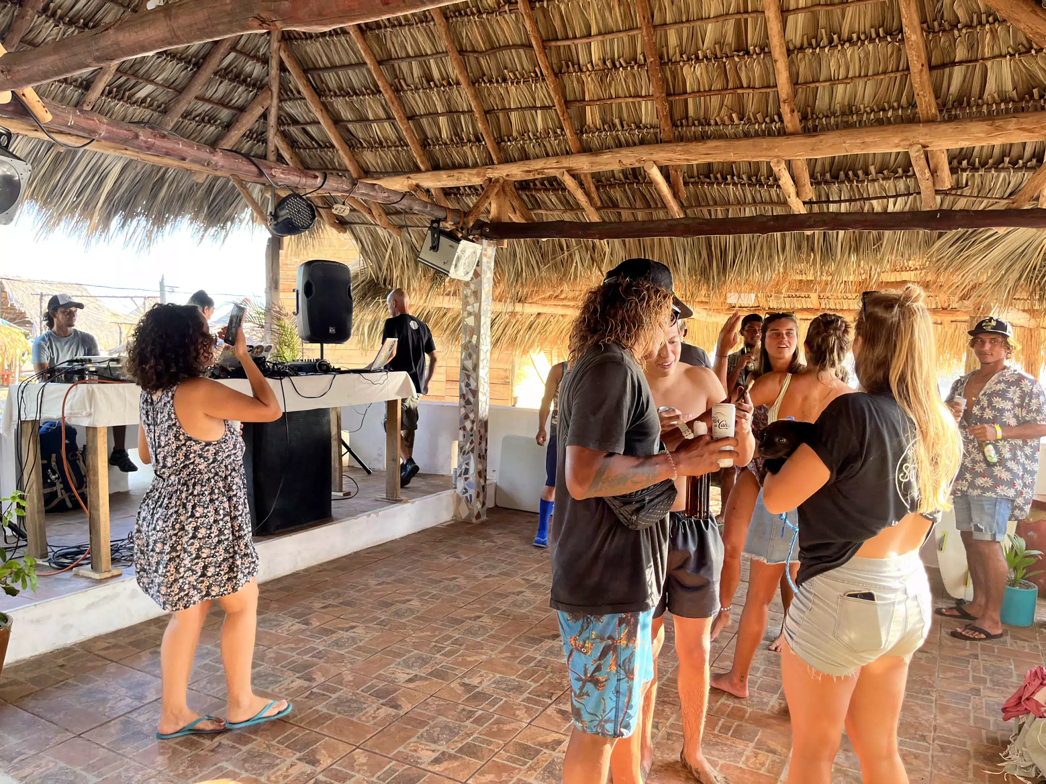 Afterparty at the Buena Onda Surf Competition at the Simple Beach Lodge