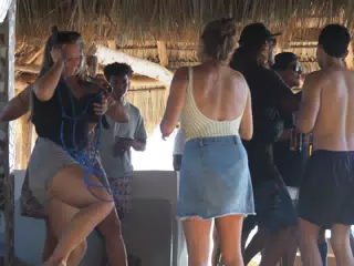 Surf Competition After Party at Simple Bar at the Simple Beach Lodge