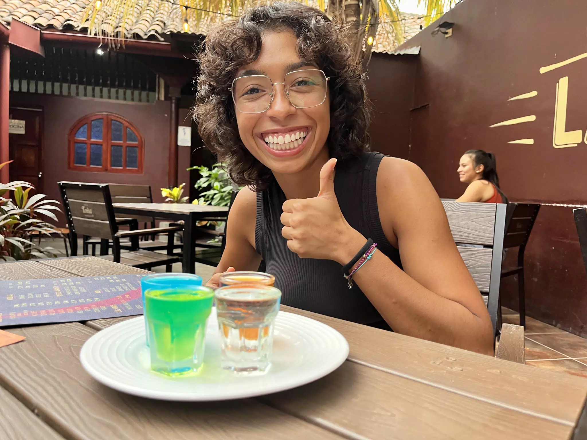 Martina with Shots at La Fabrica in Leon, Nicaragua