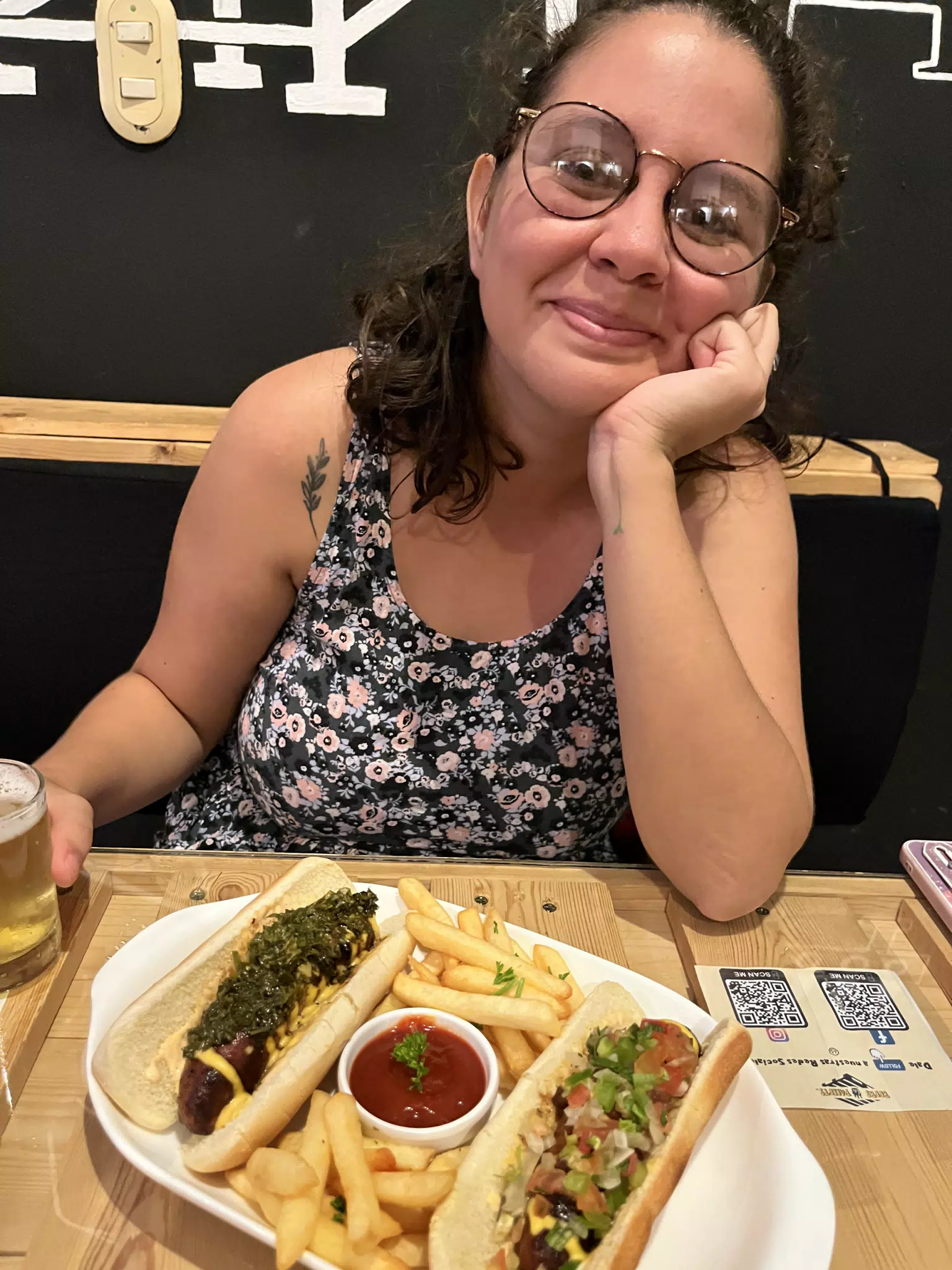 Ivonne with Hot Dogs