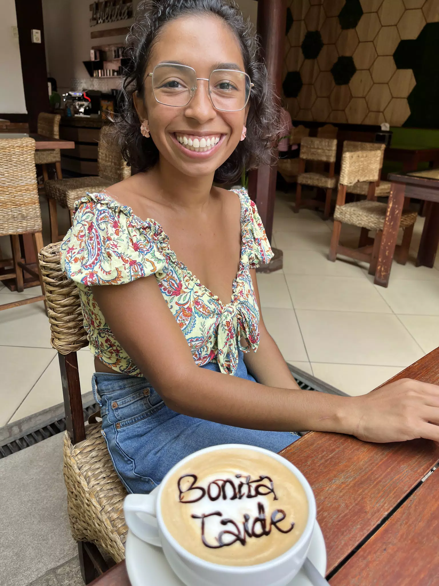 Martina at a Cafe in Leon