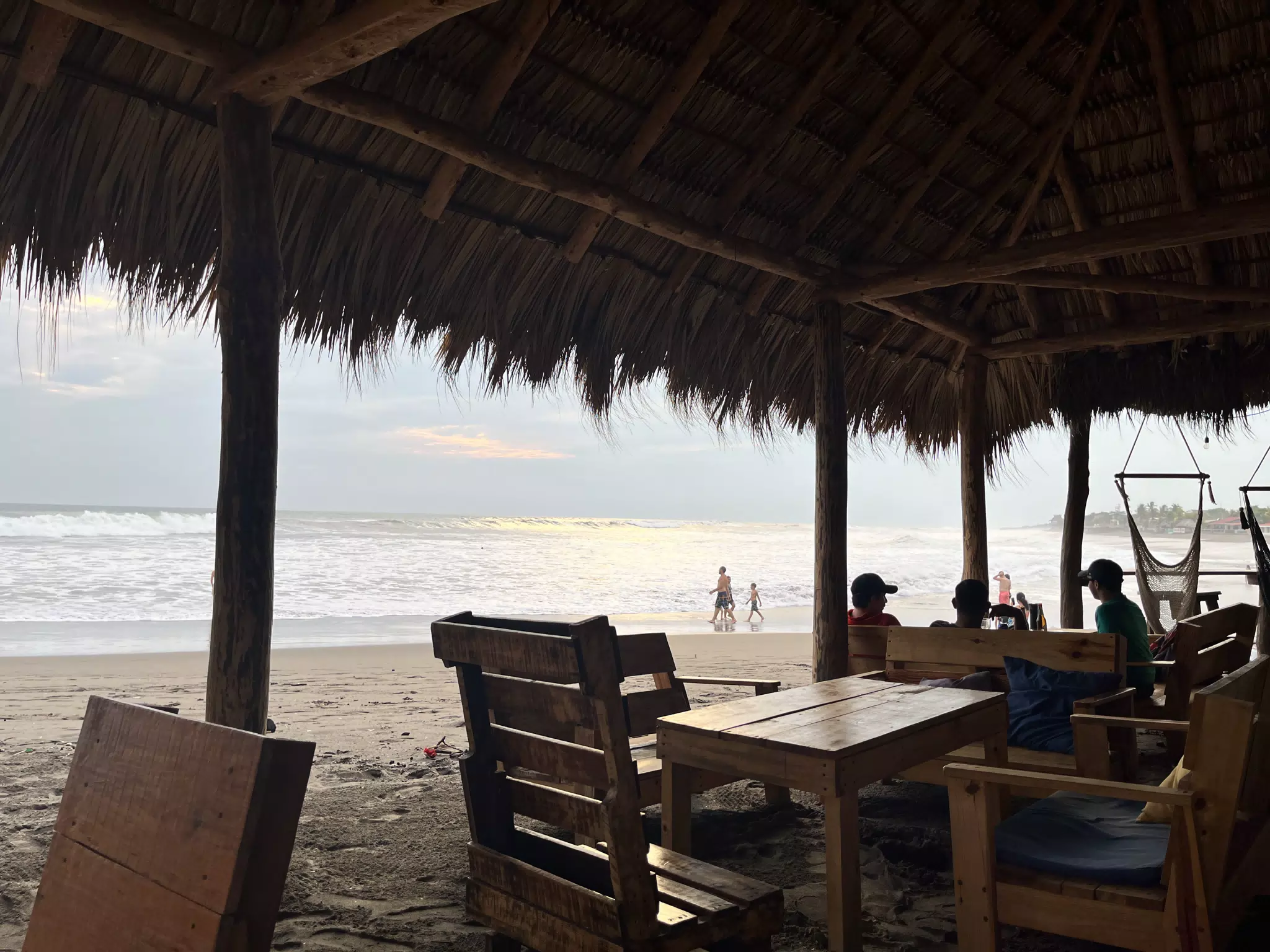 Pacific Ocean from the Simple Bar & Grill, Las Peñitas, Nicaragua
