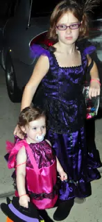 Madeline and Liesl Trick or Treating