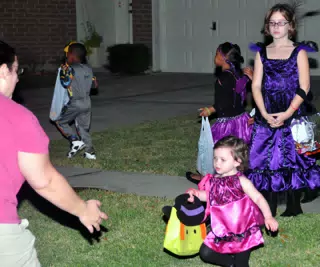 Liesl Making a Run with Her Candy
