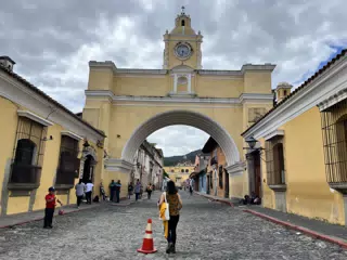 Ivonne at the Arch of Catalina in Antigua Guatemala