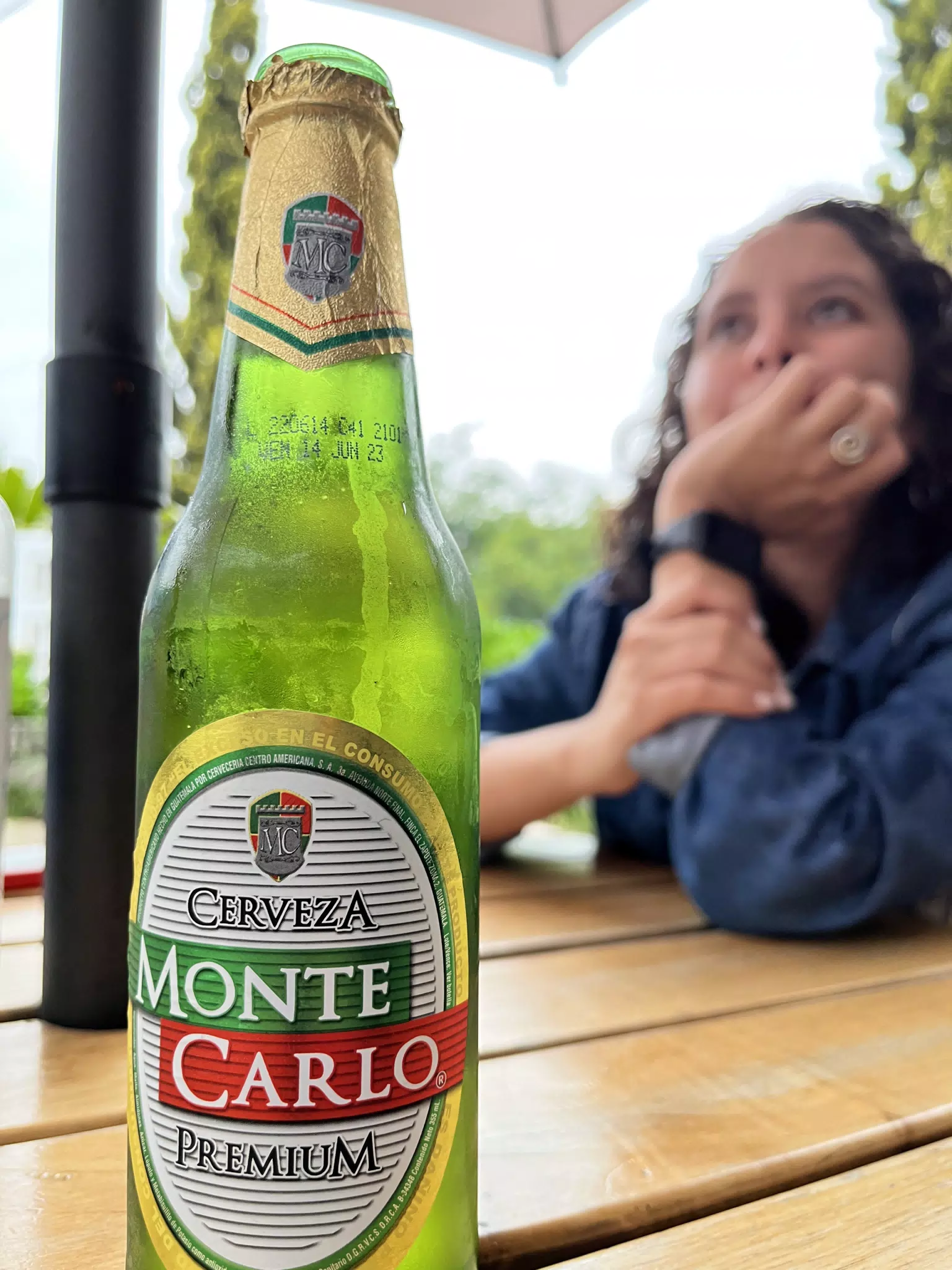 Monte Carlo Beer and Ivonne in Ciudad Cayala