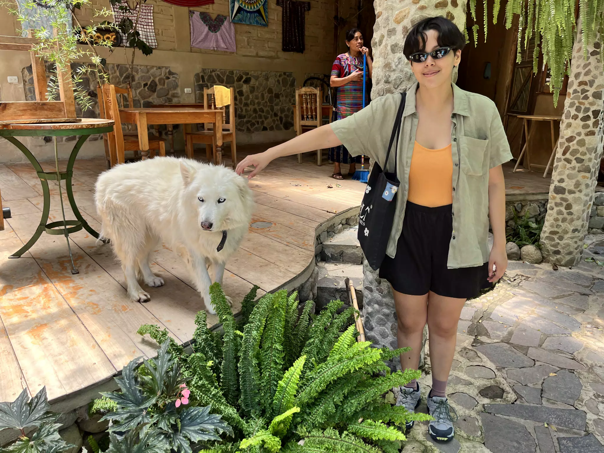 Valentina with Dog