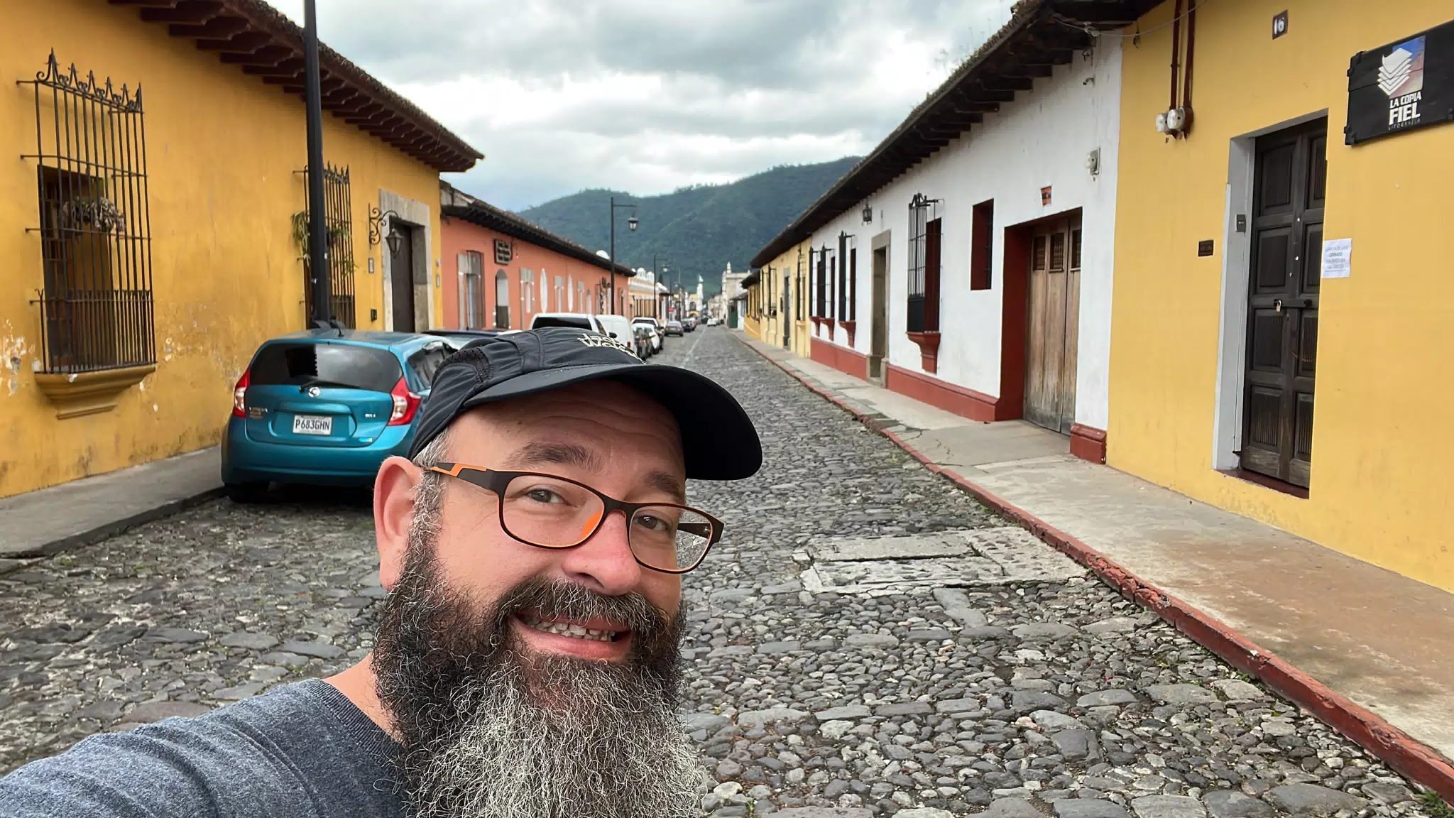 Scott in Antigua Guatemala Selfie with Beard
