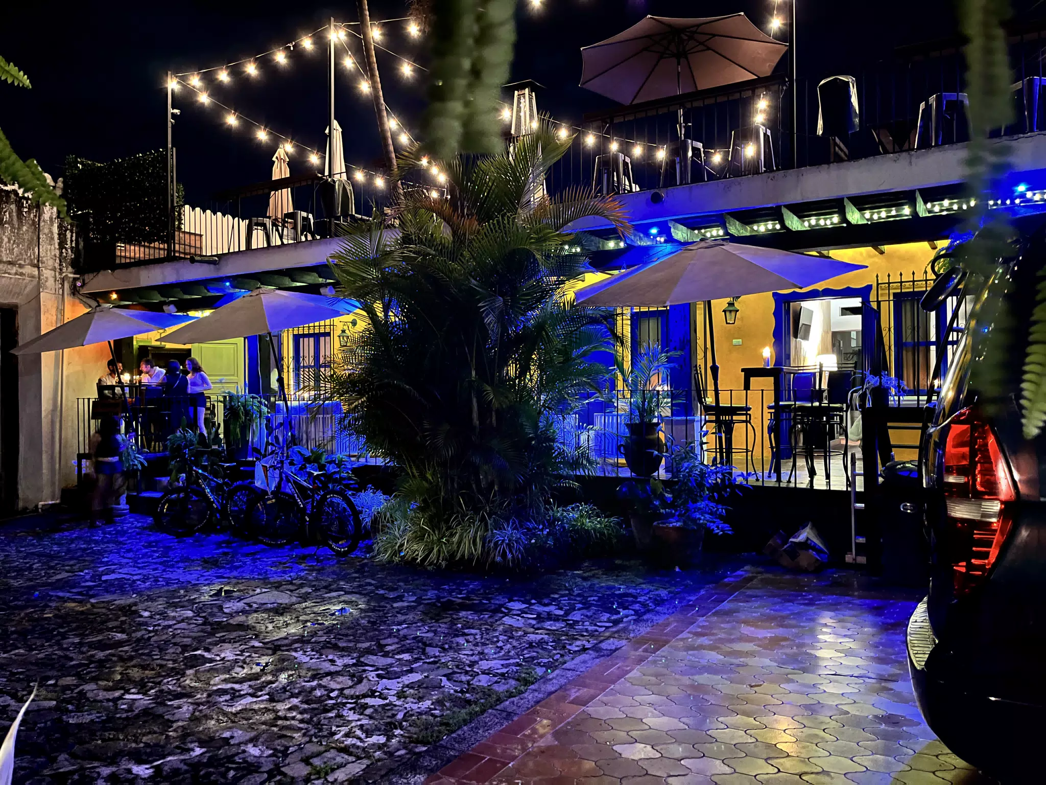 Restaurant at the Hotel Panchoy in Antigua Guatemala