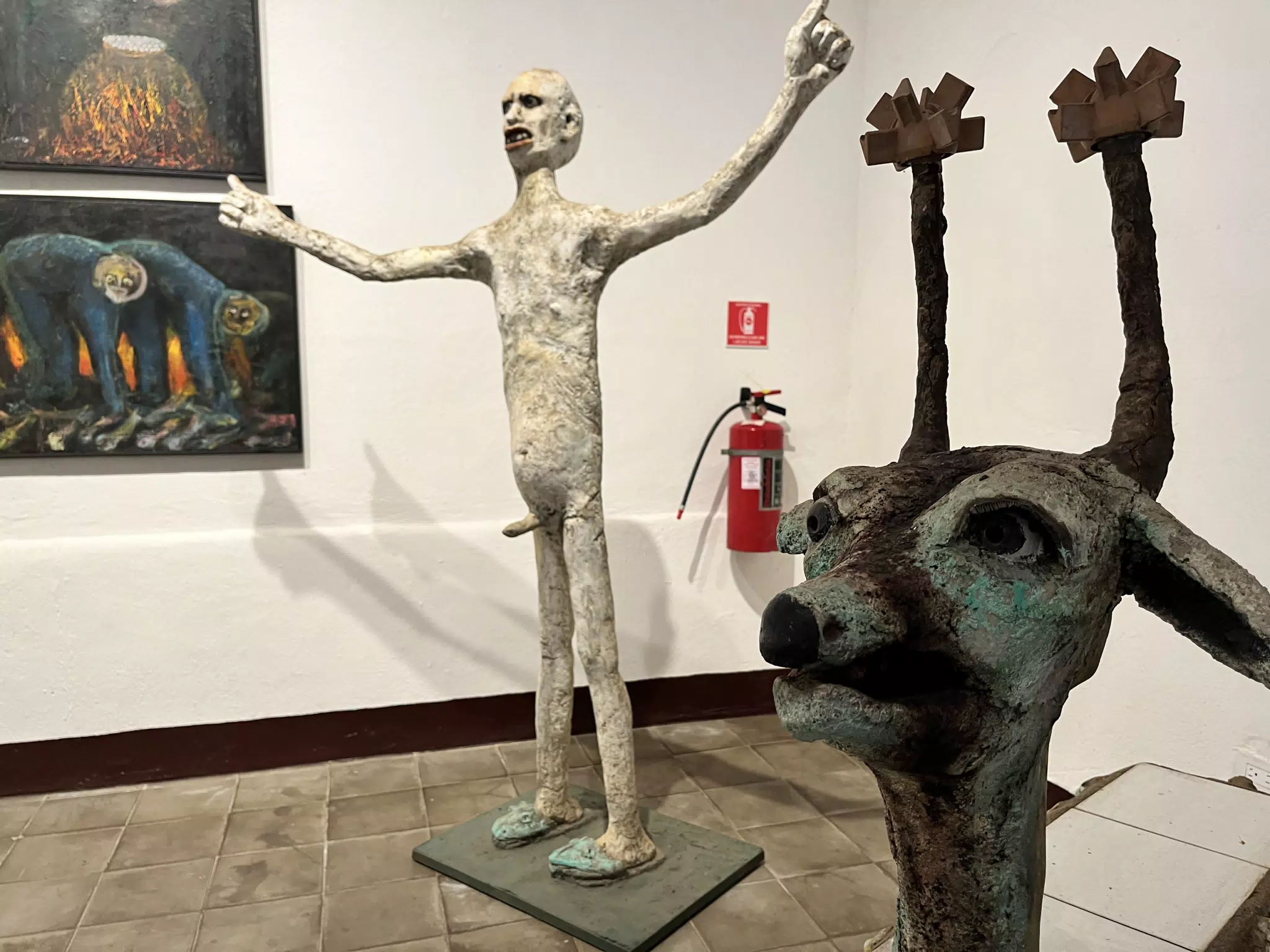 Statue in Ortiz-Gurdian Museum Leon Nicaragua