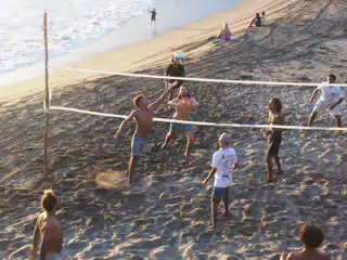 Beach Volleyball in Las Peñitas, Poneloya, Nicaragua at the Simple Beach Lodge