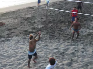 Beach Volleyball in Las Peñitas, Poneloya, Nicaragua at the Simple Beach Lodge