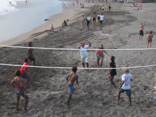 Beach Volleyball in Las Peñitas, Poneloya, Nicaragua at the Simple Beach Lodge
