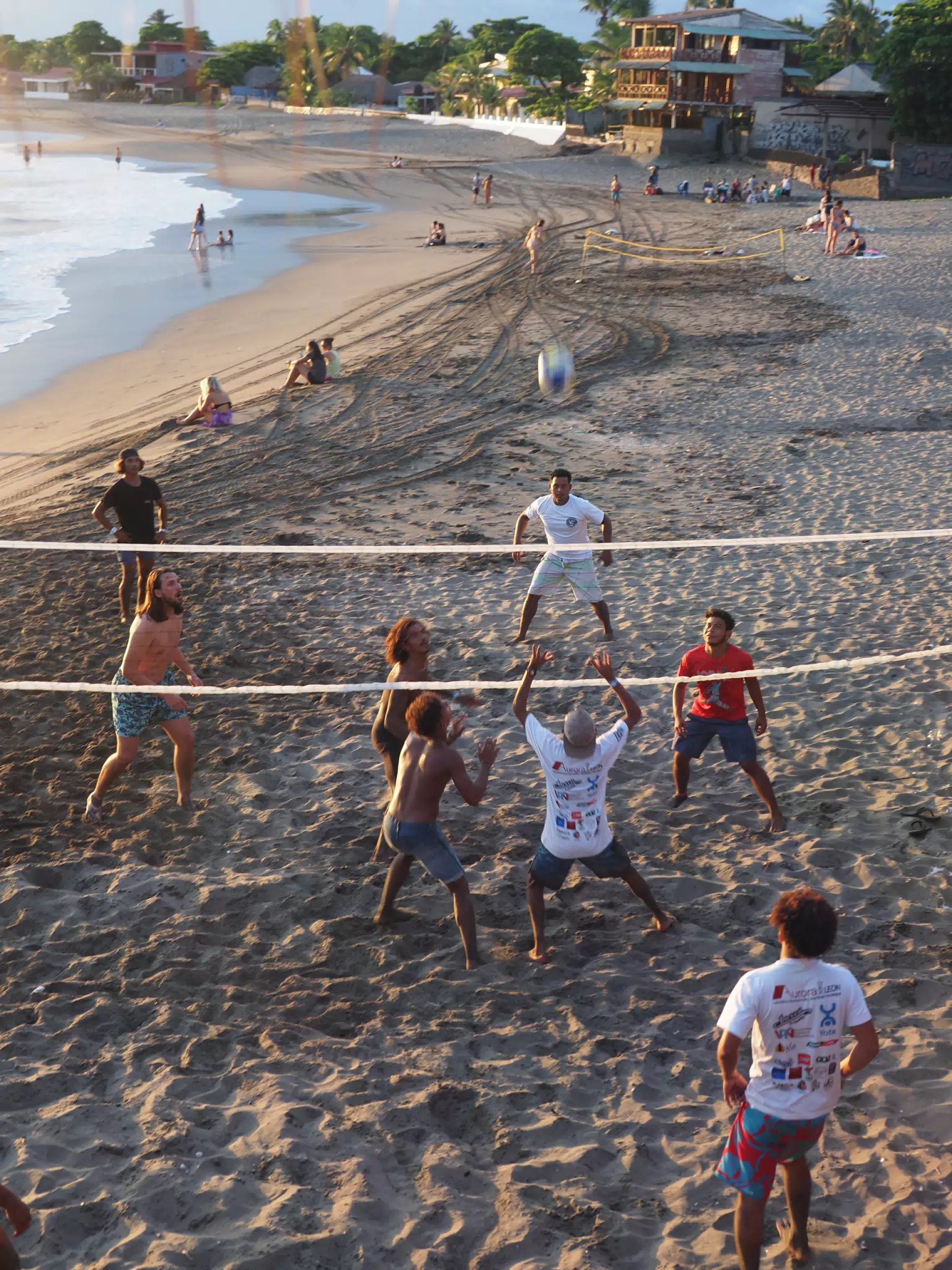 Beach Volleyball in Las Peñitas, Poneloya, Nicaragua at the Simple Beach Lodge