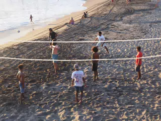 Beach Volleyball in Las Peñitas, Poneloya, Nicaragua at the Simple Beach Lodge
