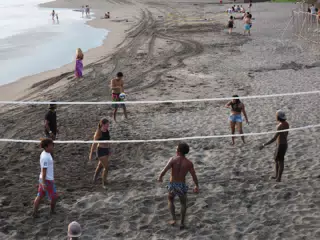 Beach Volleyball in Las Peñitas, Poneloya, Nicaragua at the Simple Beach Lodge