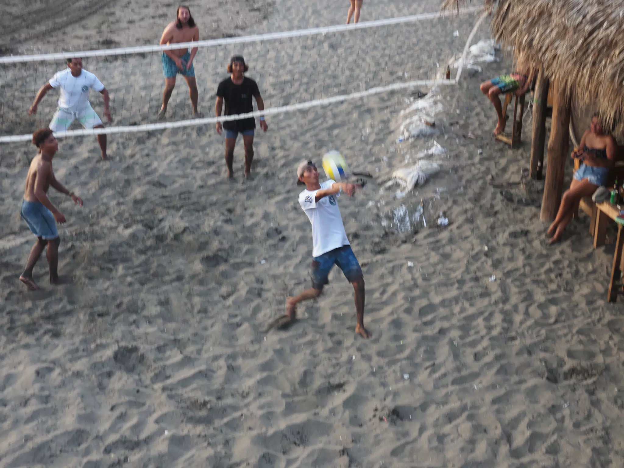 Beach Volleyball in Las Peñitas, Poneloya, Nicaragua at the Simple Beach Lodge