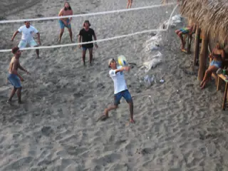 Beach Volleyball in Las Peñitas, Poneloya, Nicaragua at the Simple Beach Lodge