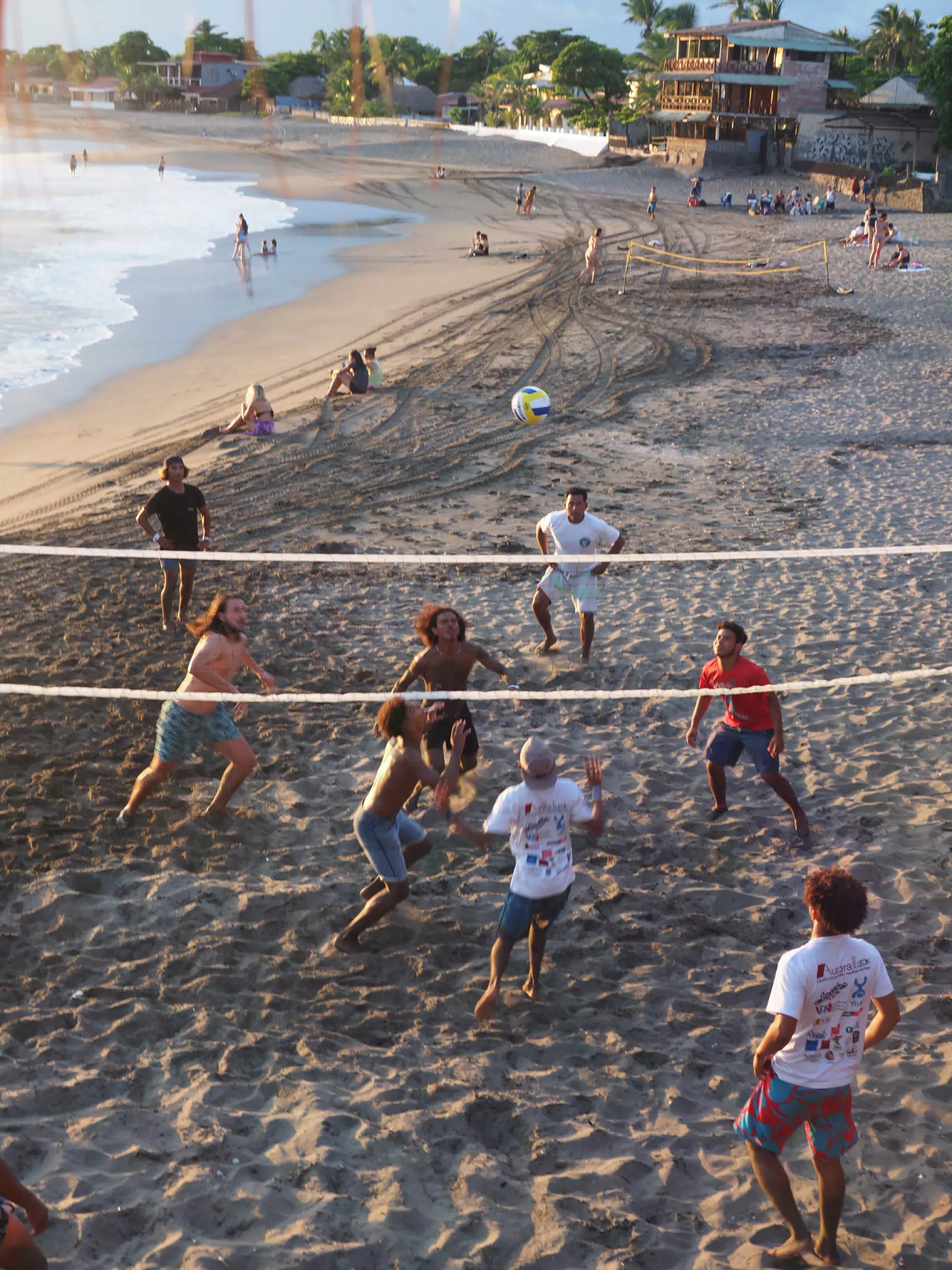Beach Volleyball in Las Peñitas, Poneloya, Nicaragua at the Simple Beach Lodge