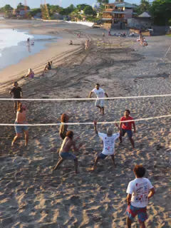 Beach Volleyball in Las Peñitas, Poneloya, Nicaragua at the Simple Beach Lodge