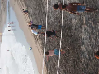 Beach Volleyball in Las Peñitas, Poneloya, Nicaragua at the Simple Beach Lodge
