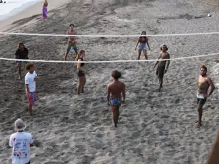 Beach Volleyball in Las Peñitas, Poneloya, Nicaragua at the Simple Beach Lodge