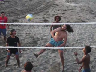 Beach Volleyball in Las Peñitas, Poneloya, Nicaragua at the Simple Beach Lodge